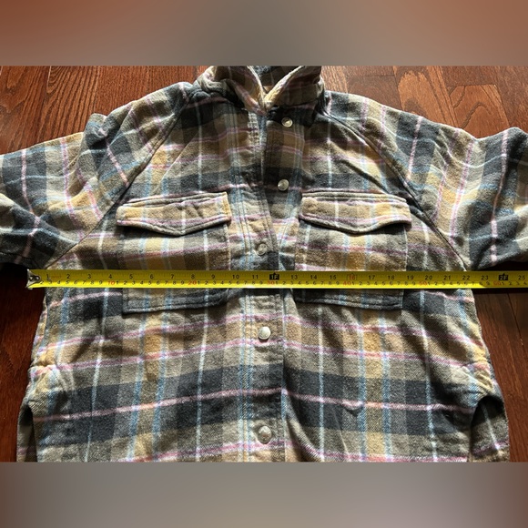ZARA Shirt/ Shacket Plaid Flannel - Picture 8 of 10